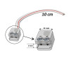KIT Pegamento de Silicona para Tiras LED + Conector + Funda + Tapon final - 10mm -IP65