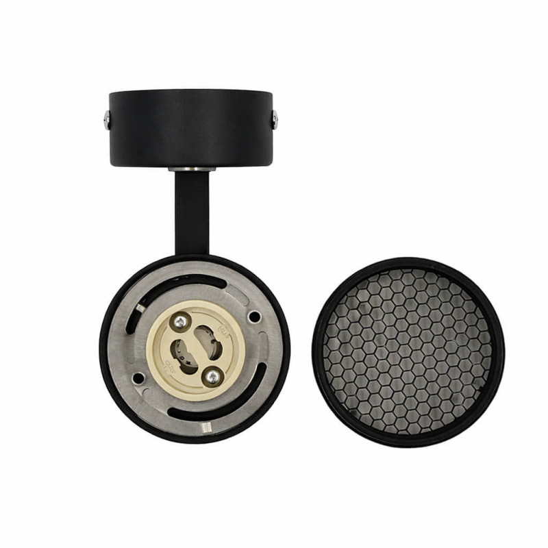 Aplique de Techo o Pared para Lámparas GU10 Negro UGR13