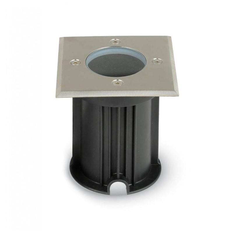 Carcasa empotrable suelo en acero IP65 para casquillo GU10 - MR16