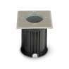 Carcasa empotrable suelo en acero IP65 para casquillo GU10 - MR16
