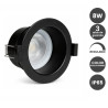 Foco empotrable LED 8W Ignífugo Regulable TRIAC 3CCT IP65 36º Negro