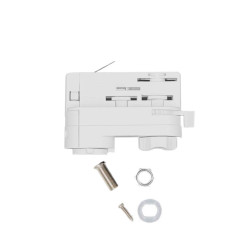 Conector adaptador de carril TRIFASICO Blanco