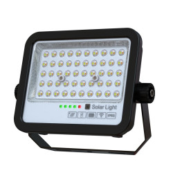 Foco Proyector LED Solar 100W Color Seleccionable Control Remoto IP65