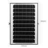 Foco Proyector LED Solar 100W Color Seleccionable Control Remoto IP65