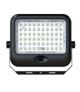 Foco Proyector LED Solar 100W Color Seleccionable Sensor PIR + Control Remoto IP65