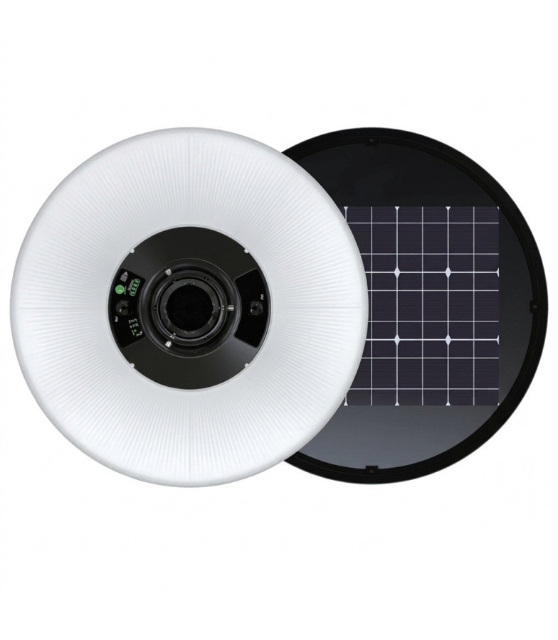 Farola LED Solar 120W SMD2835 Color Seleccionable Sensor PIR + Control Remoto IP65