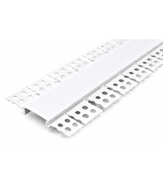 Perfil Aluminio Flexible para empotrar en Yeso o Pladur