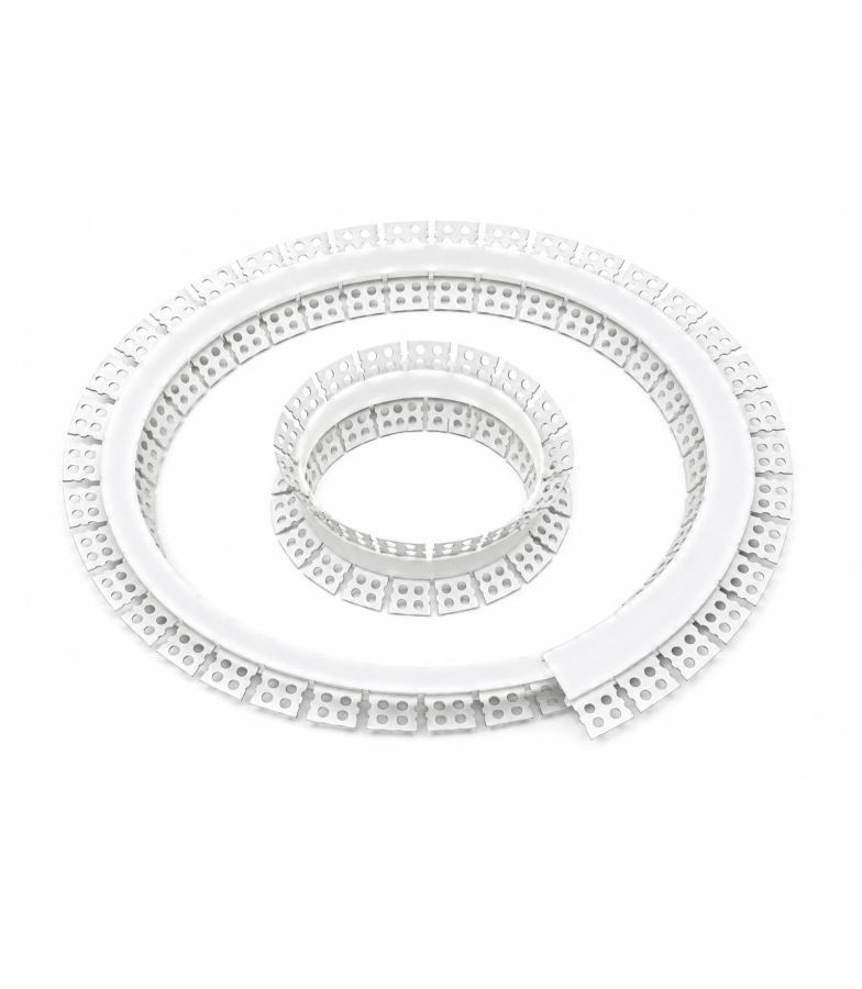 Perfil Aluminio Flexible para empotrar en Yeso o Pladur