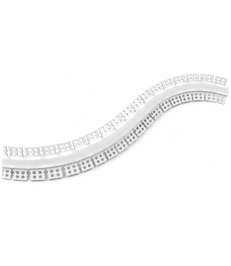 Perfil Aluminio Flexible para empotrar en Yeso o Pladur