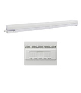 Regleta Lineal LED 60cm 18W 5CCT Interconectable 140 lm/W IP44
