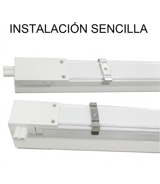 Regleta Lineal LED 60cm 18W 5CCT Interconectable 140 lm/W IP44