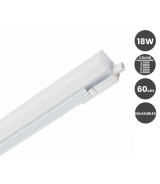 Regleta Lineal LED 60cm 18W 5CCT Interconectable 140 lm/W IP44