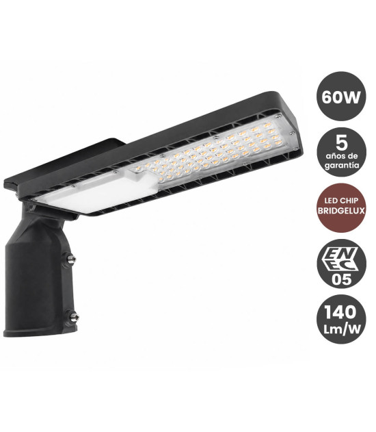 Farola LED 60W BRIDGELUX Chip 165lm/W- 5 Años de garantía