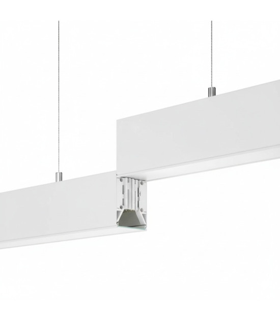 Lámpara lineal Colgante o Superficie LED 20W Interconexión lineal Color Seleccionable 60cm Blanco