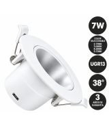 Empotrable LED 7W Circular Blanco 4CCT UGR13
