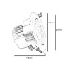 Empotrable LED 7W 45° Orientable. Especialistas en Iluminación Led