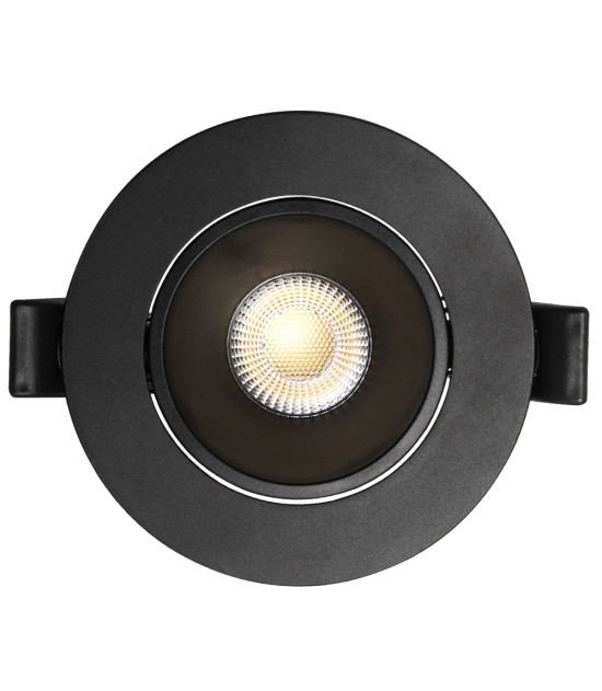 Empotrable LED 7W Circular Negro 4CCT UGR13