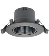 Empotrable LED 7W Circular Negro 4CCT UGR13