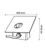 Baliza Empotrable LED 3W 3CCT IP65 60° Cuadrado para Interior y Exterior