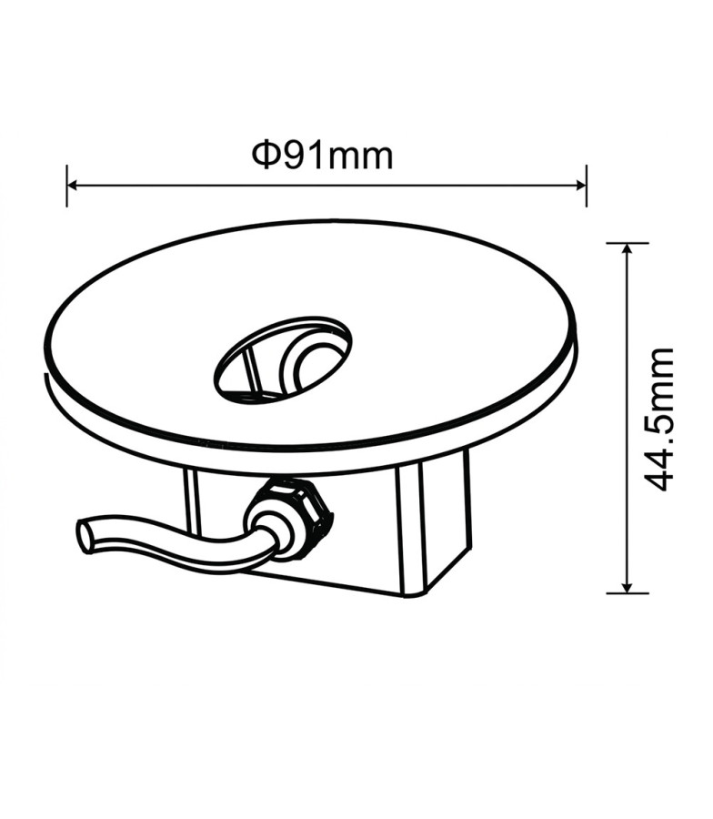 Baliza Empotrable LED 3W 3CCT IP65 60° Circular para Interior y Exterior