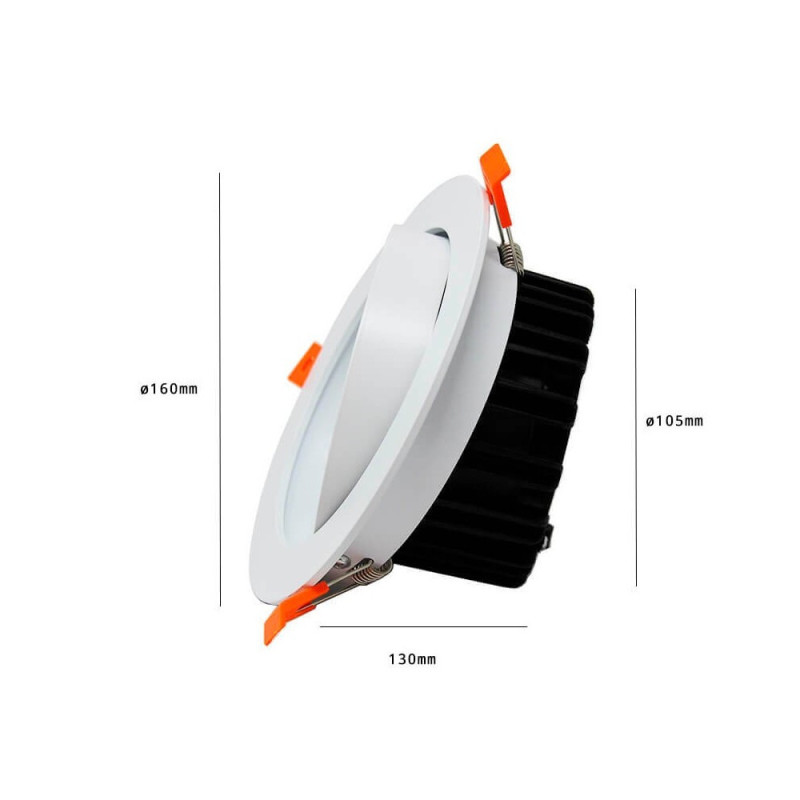 Downlight LED orientable 25W 120º 3 Años de garantía