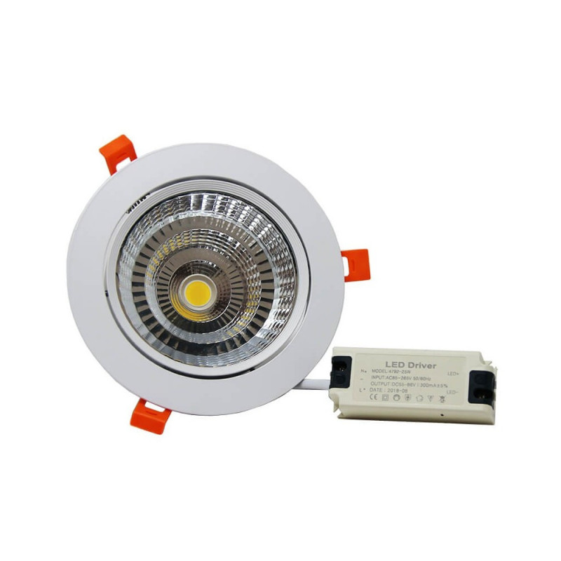 Downlight LED orientable 25W 120º 3 Años de garantía