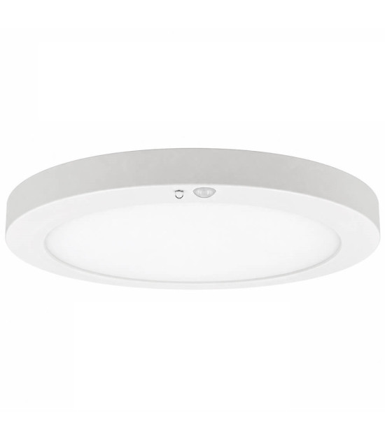 Plafón o Downlight LED Circular 18W Color Seleccionable Sensor PIR