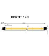 Tira LED COB 24V 12W/m 480 LED/m FLIP CHIP CRI90 IP65 Rollo 30 metros