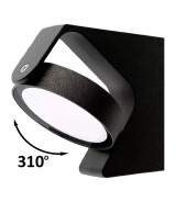 Aplique de Pared LED Orientable  12W Circular 3CCT  IP65 Chip OSRAM