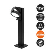 Baliza Led Orientable para Exterior 12W Circular 3CCT Orientable IP65 Chip OSRAM 80cm