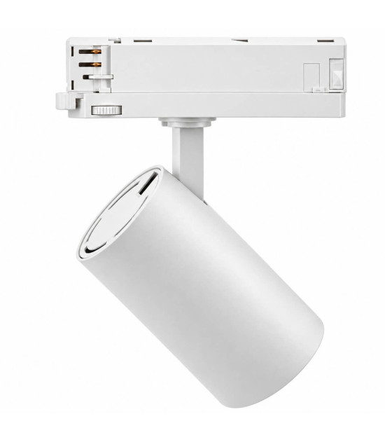 Foco LED Carril Trifásico Especial Panadería o Carnicería 40W-30W CRI+92 Bridgelux No Flicker Blanco