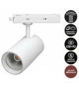 Foco LED Carril Monofásico Especial Panadería y Carnicería 40W-28W CRI92 Bridgelux No Flicker Blanco
