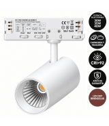 Foco LED Carril Trifásico Especial Panadería o Carnicería 40W-30W CRI+92 Bridgelux No Flicker Blanco