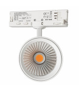 Foco LED Carril Trifásico Especial Panadería o Carnicería 40W-30W CRI+92 Bridgelux No Flicker Blanco
