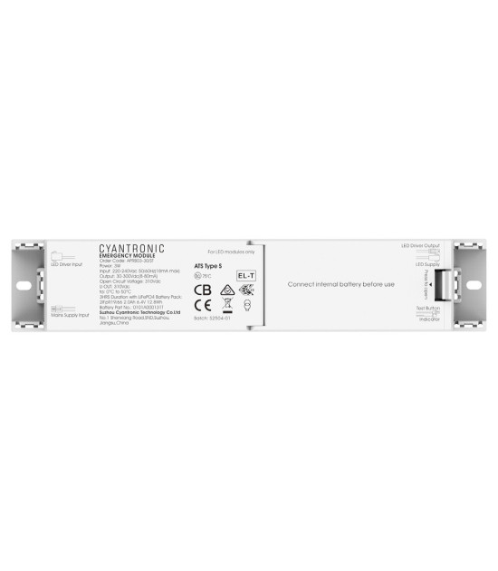 Kit de Emergencia Cyantronic 3W 3H Auto-Test para Estancas PHILIPS referencias 102618 - 102620 - 102621