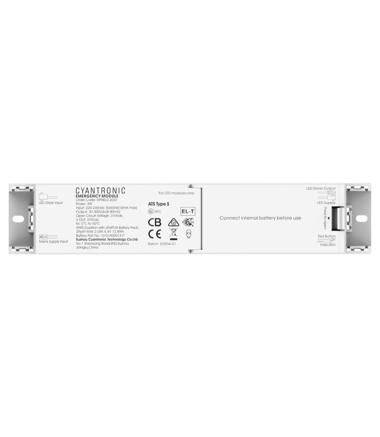 Kit de Emergencia Cyantronic 3W 3H Auto-Test para Estancas PHILIPS referencias 102618 - 102620 - 102621