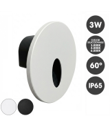 Baliza Empotrable LED 3W 3CCT IP65 60° Circular para Interior y Exterior
