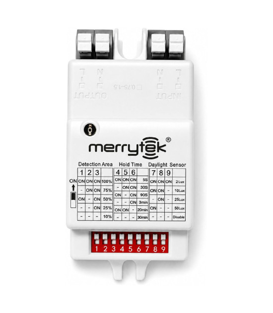 Sensor de Movimiento Microondas para Luminarias LED ON/OFF hasta 400W