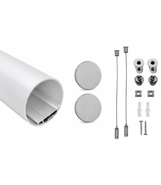 Perfil LED Cilindrico Colgante para Tiras LED