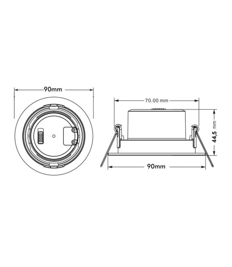Empotrable LED 7W Circular Blanco CCT