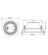 Empotrable LED 7W Circular Blanco CCT