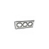 Marco NEGRO triple orientable para AR111