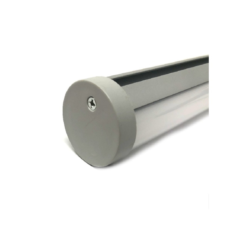 Perfil de Aluminio Diseño Tubo 2 Metros