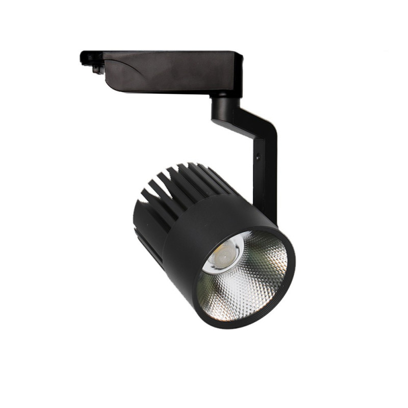 Foco LED 40W Negro para Carril Monofásico 35º