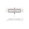 Farola Villa Acero LED 50W OSRAM 150Lm/W 5 años de garantia