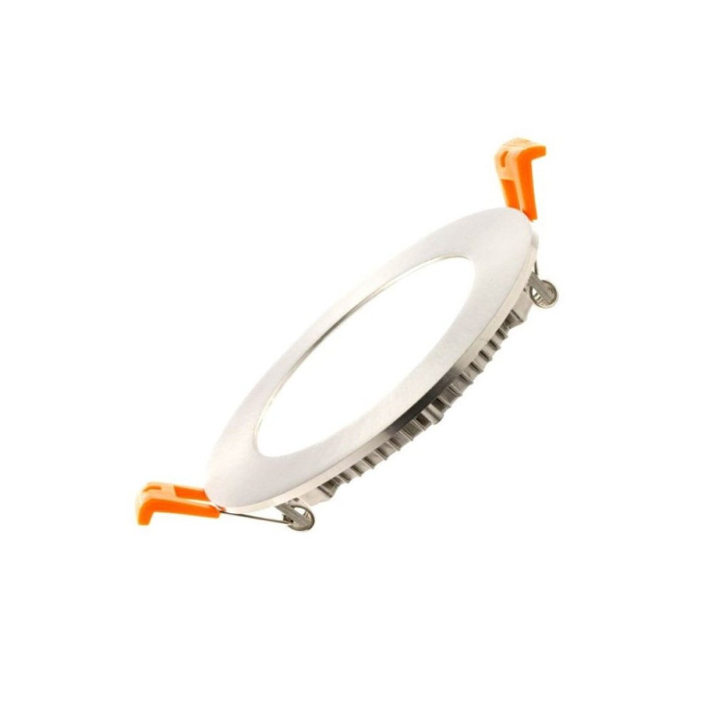 Placa LED Circular 8W Acero Inox