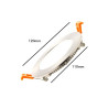Placa LED Circular 8W Acero Inox