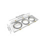Marco BLANCO triple orientable para AR111