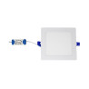 Placa LED Slim cuadrada 12W