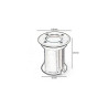 Carcasa empotrable suelo en acero IP65 para casquillo GU10 - MR16